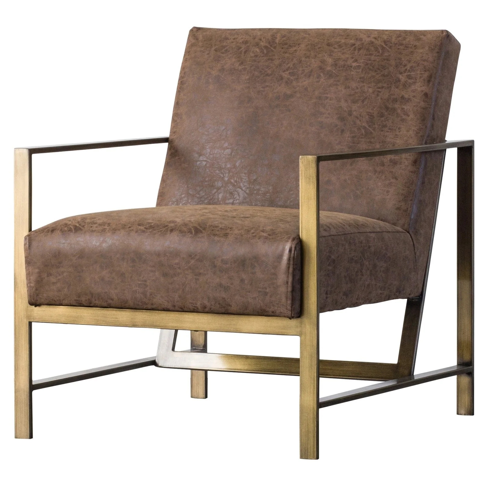 New Pacific Direct Francis PU Leather Arm Chair 3900031-NCE - Image 5