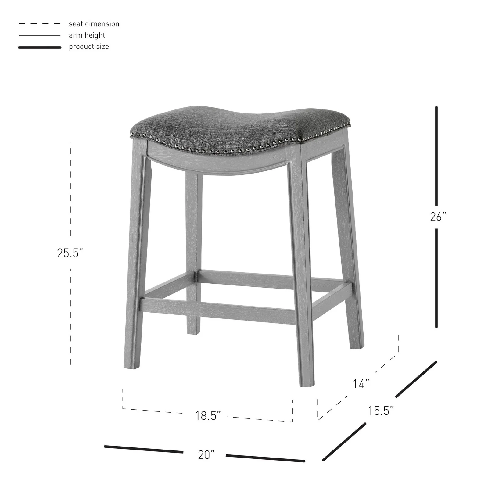 New Pacific Direct Grover Fabric Counter Stool 1330002-391 - Image 8