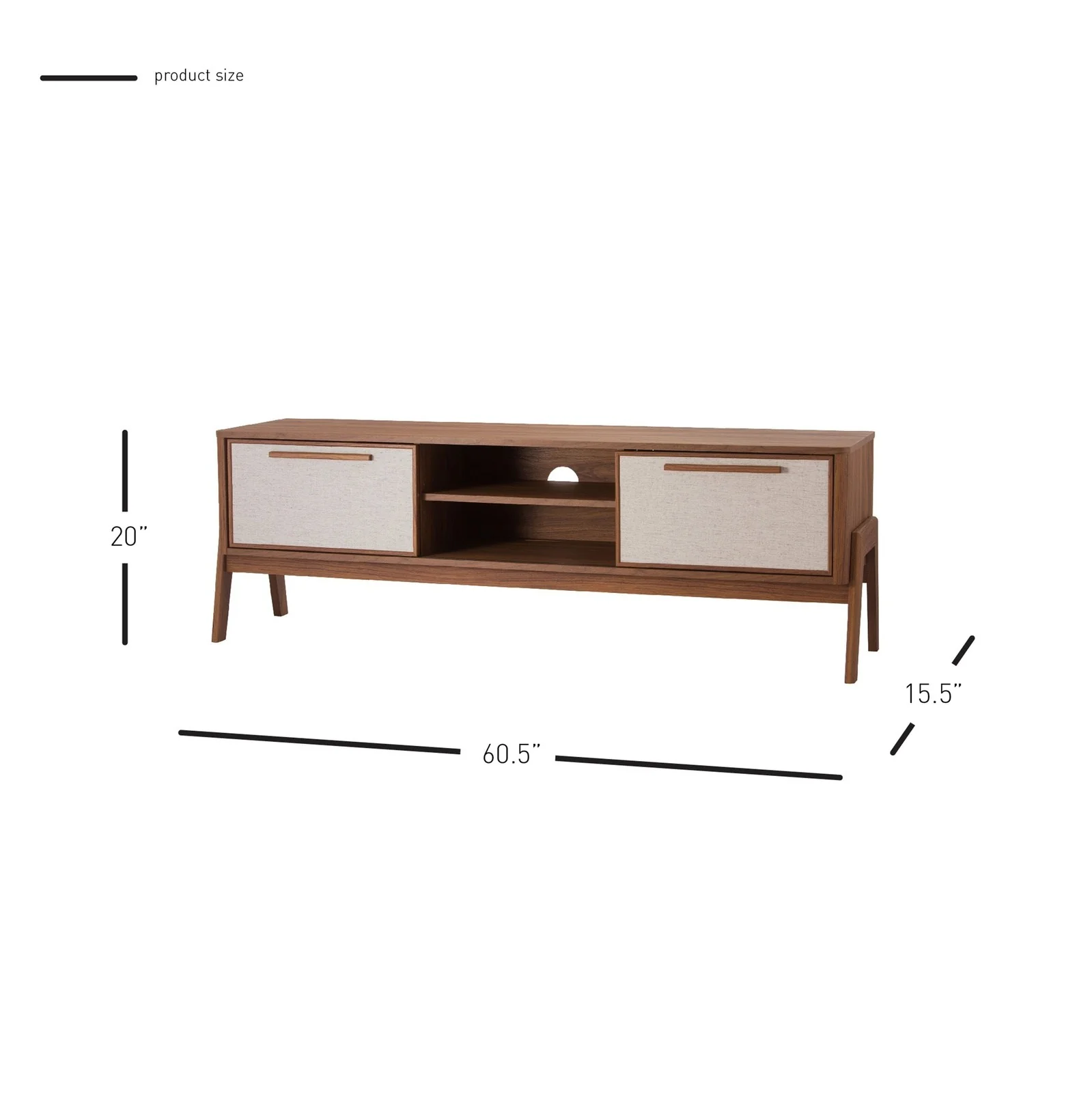 New Pacific Direct Heaton 60" Low TV Stand 1340008 - Image 8