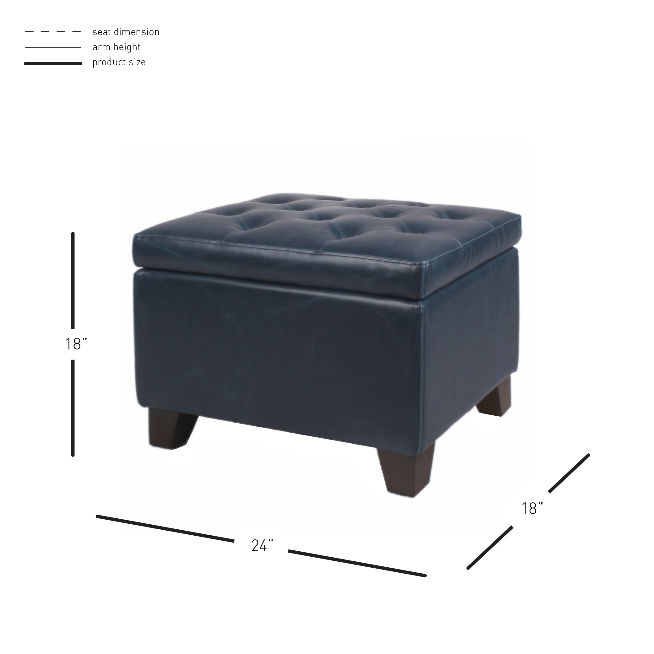 New Pacific Direct Julian Rectangular Bonded Leather Storage Ottoman 194424B-V05 - Image 4