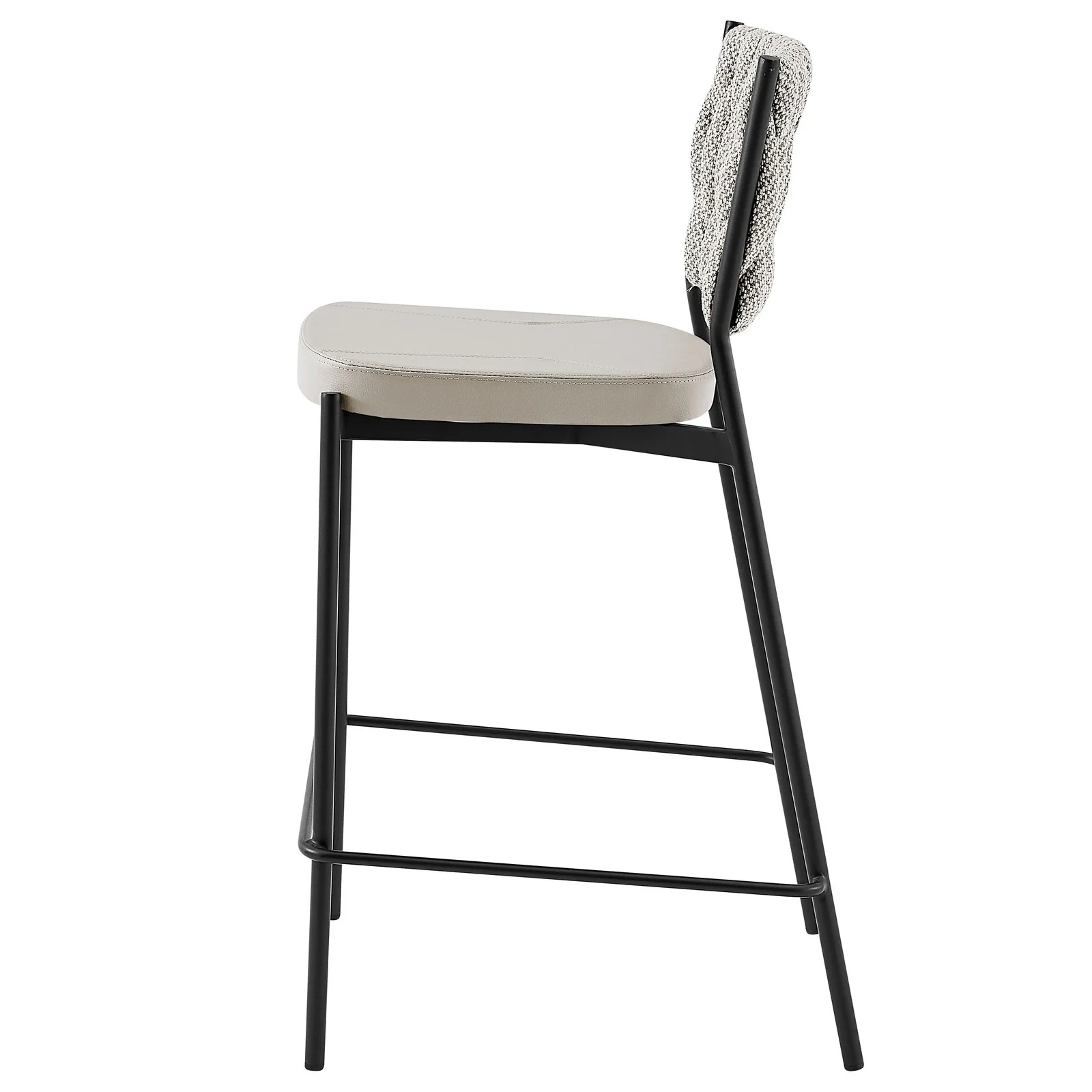 New Pacific Direct Leander Fabric/ PU Counter Stool, (Set of 4) 1240015-5006 - Image 3