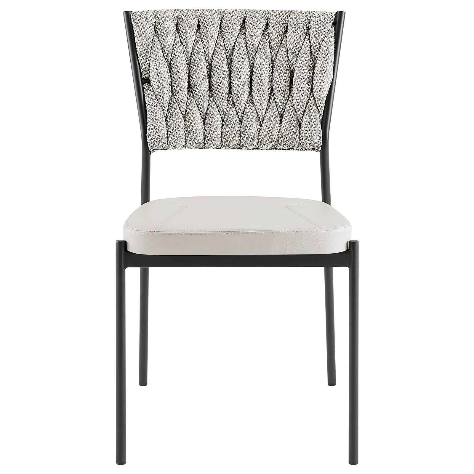 New Pacific Direct Leander Fabric/ PU Dining Chair, (Set of 4) 1240012-5006 - Image 4