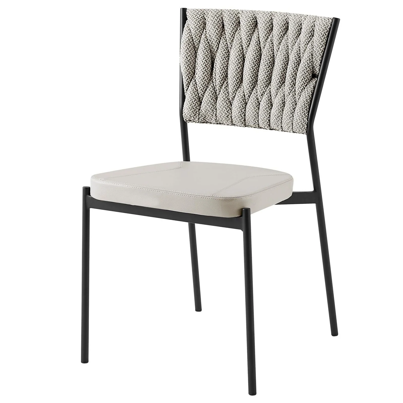 New Pacific Direct Leander Fabric/ PU Dining Chair, (Set of 4) 1240012-5006 - Image 7