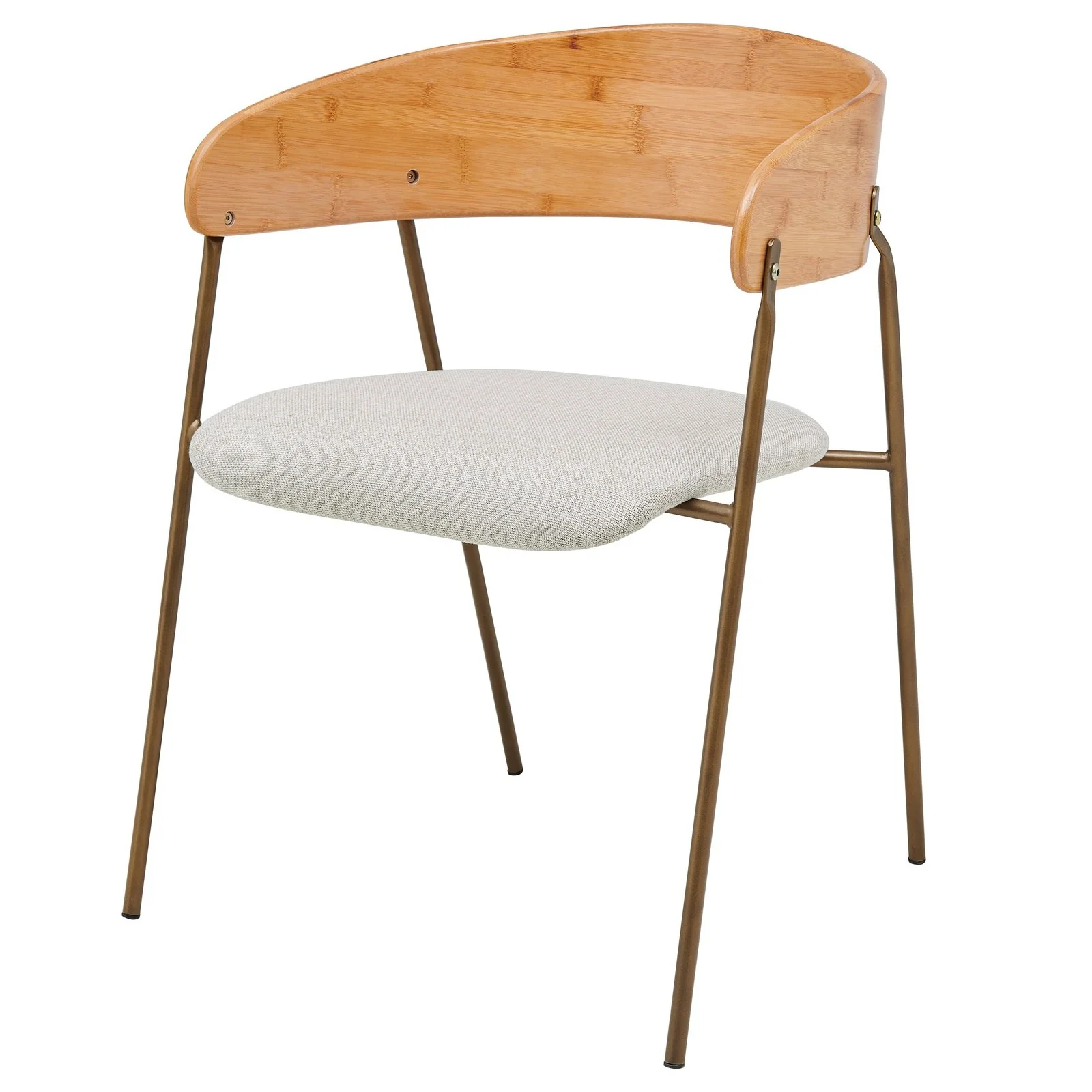 New Pacific Direct Leshia KD Fabric Bamboo Arm Chair 1160027-406N - Image 2