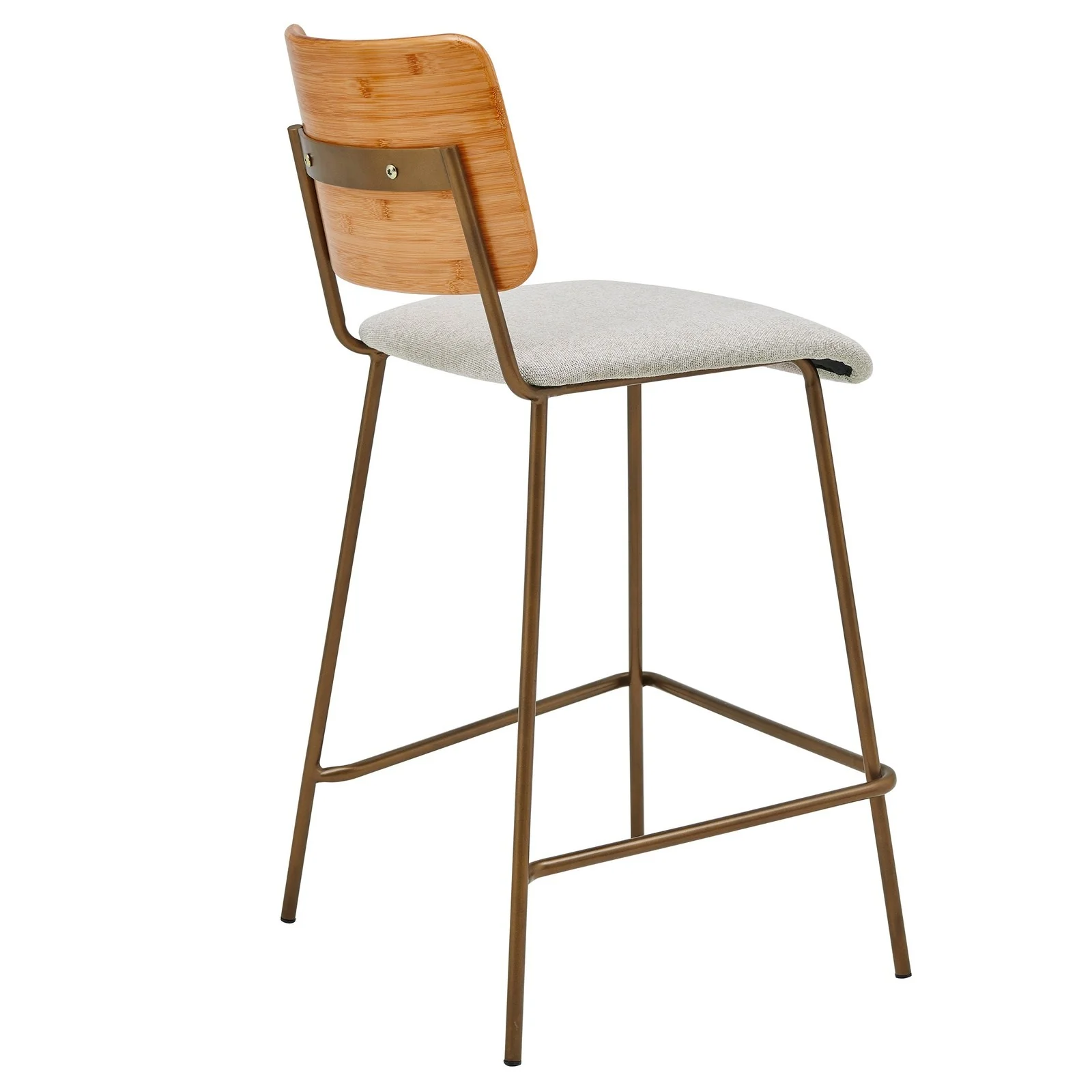 New Pacific Direct Leshia KD Fabric Bamboo Counter Stool, (Set of 2) 1160029-406N - Image 5