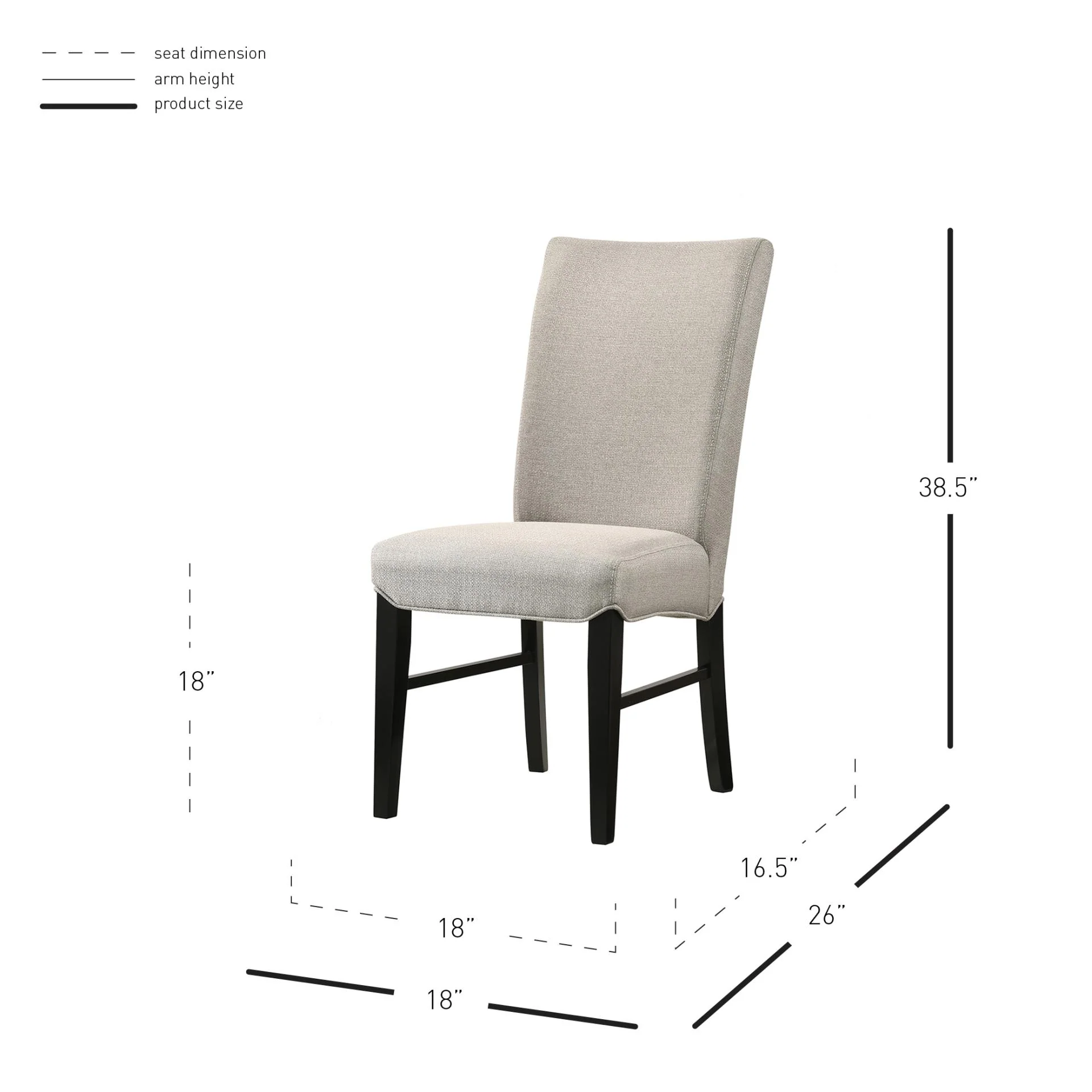 New Pacific Direct Levi Fabric Chair, (Set of 2) 1390002-557 - Image 6