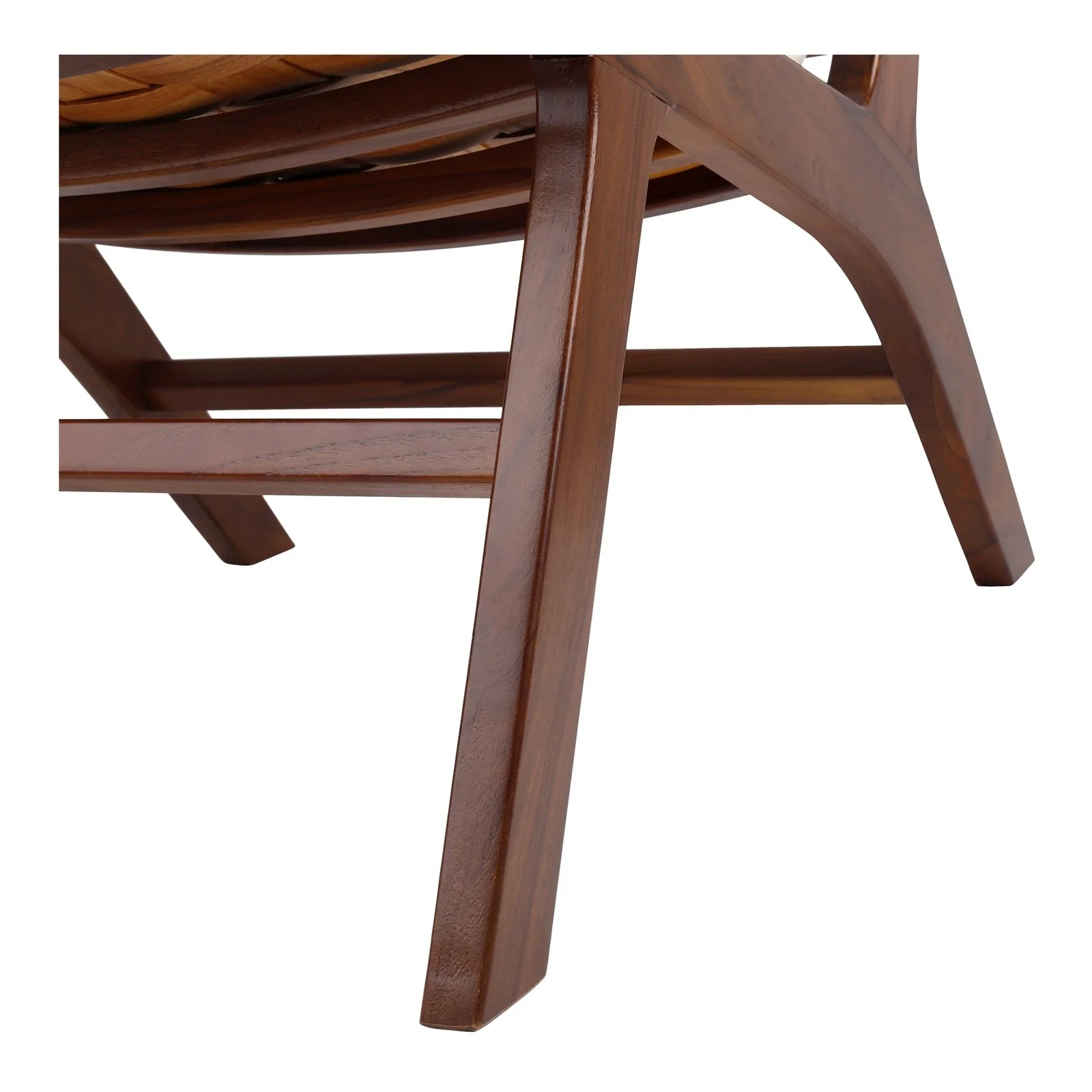 New Pacific Direct Loria Teak Accent Chair w/ PU Cushion 4800004 - Image 7