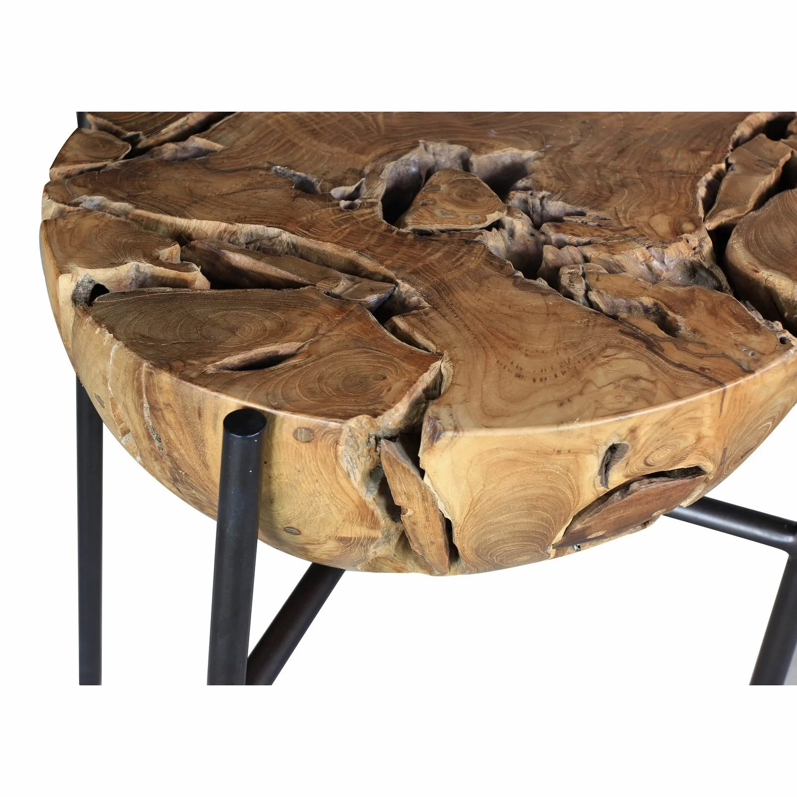 New Pacific Direct Melba Recycled Teak Root Side/ End Table 9600037 - Image 3