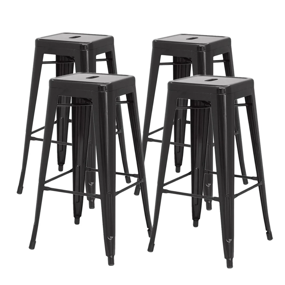 New Pacific Direct Metropolis Metal Backless Counter Stool, (Set of 4) 938626-B