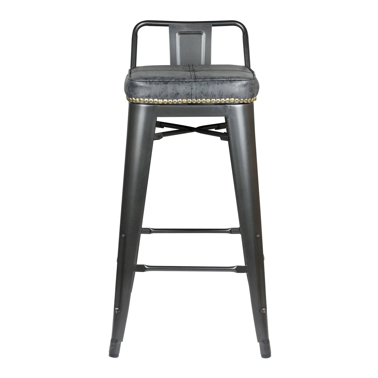 New Pacific Direct Metropolis PU Leather Low Back Counter Stool, (Set of 4) 9300032-240 - Image 2