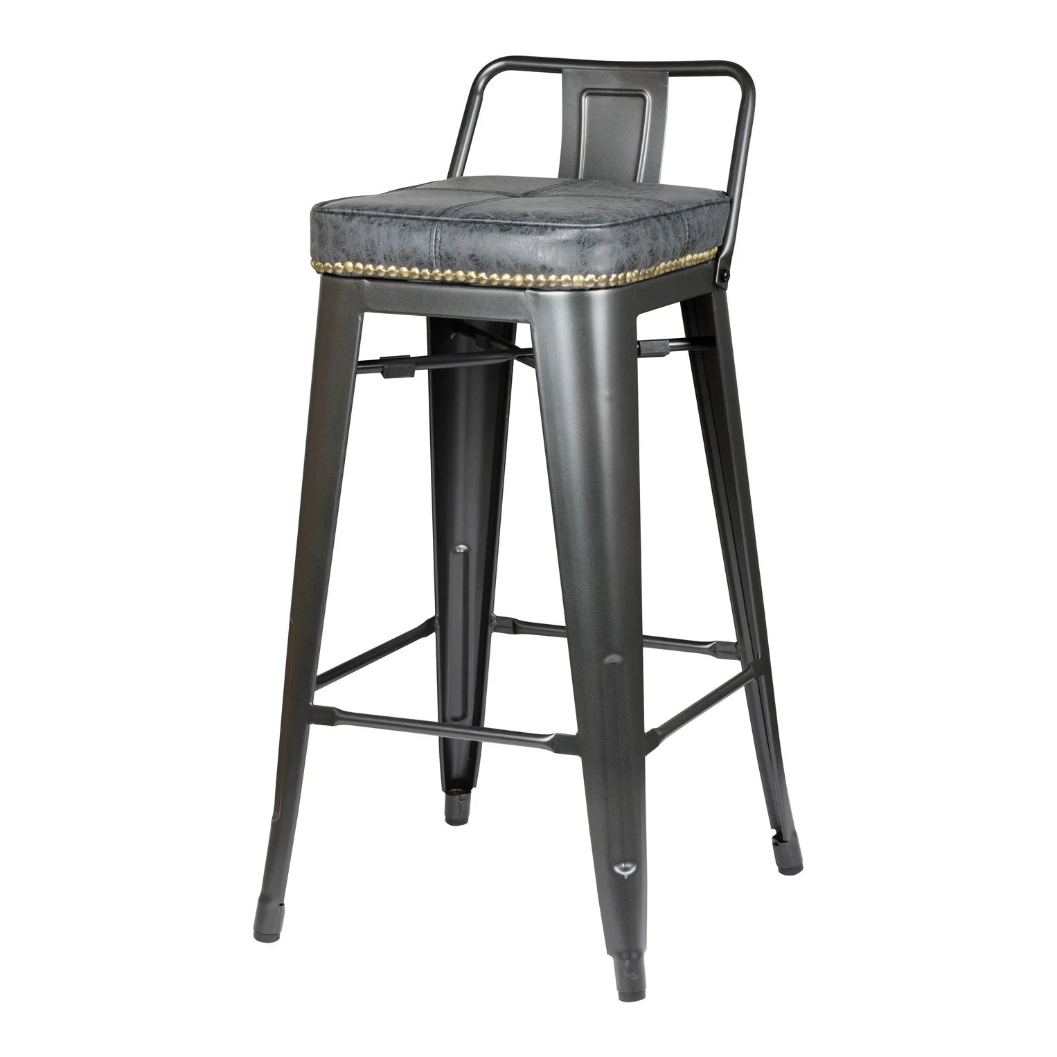 New Pacific Direct Metropolis PU Leather Low Back Counter Stool, (Set of 4) 9300032-240 - Image 6