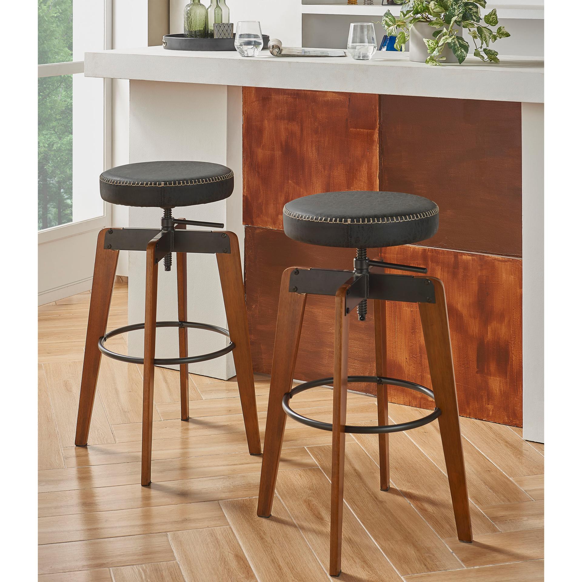 New Pacific Direct Nelson PU Adjustable Stool 9300109-240 - Image 2