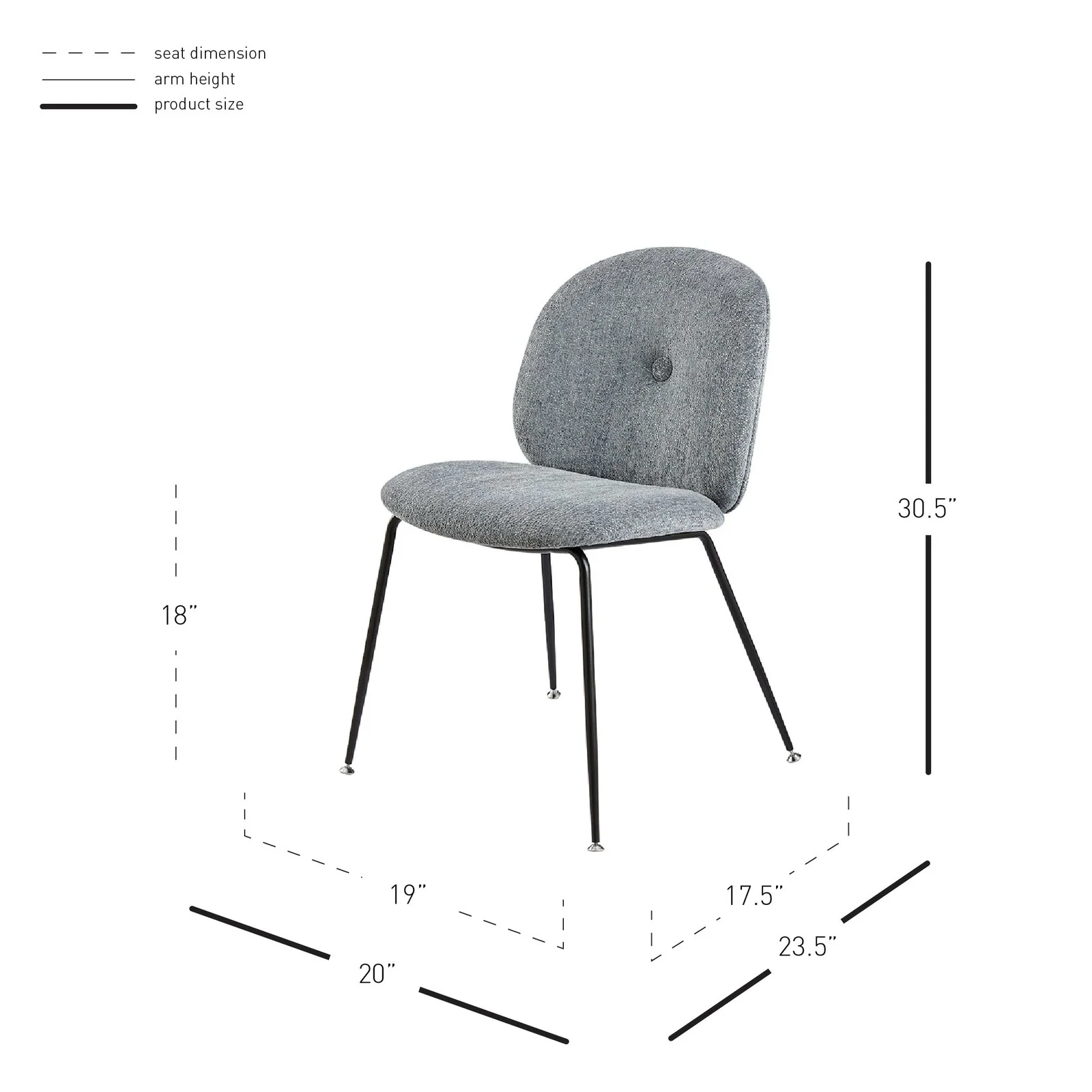 New Pacific Direct Nisha Fabric Dining Side Chair, (Set of 2) 9300144-599 - Image 11