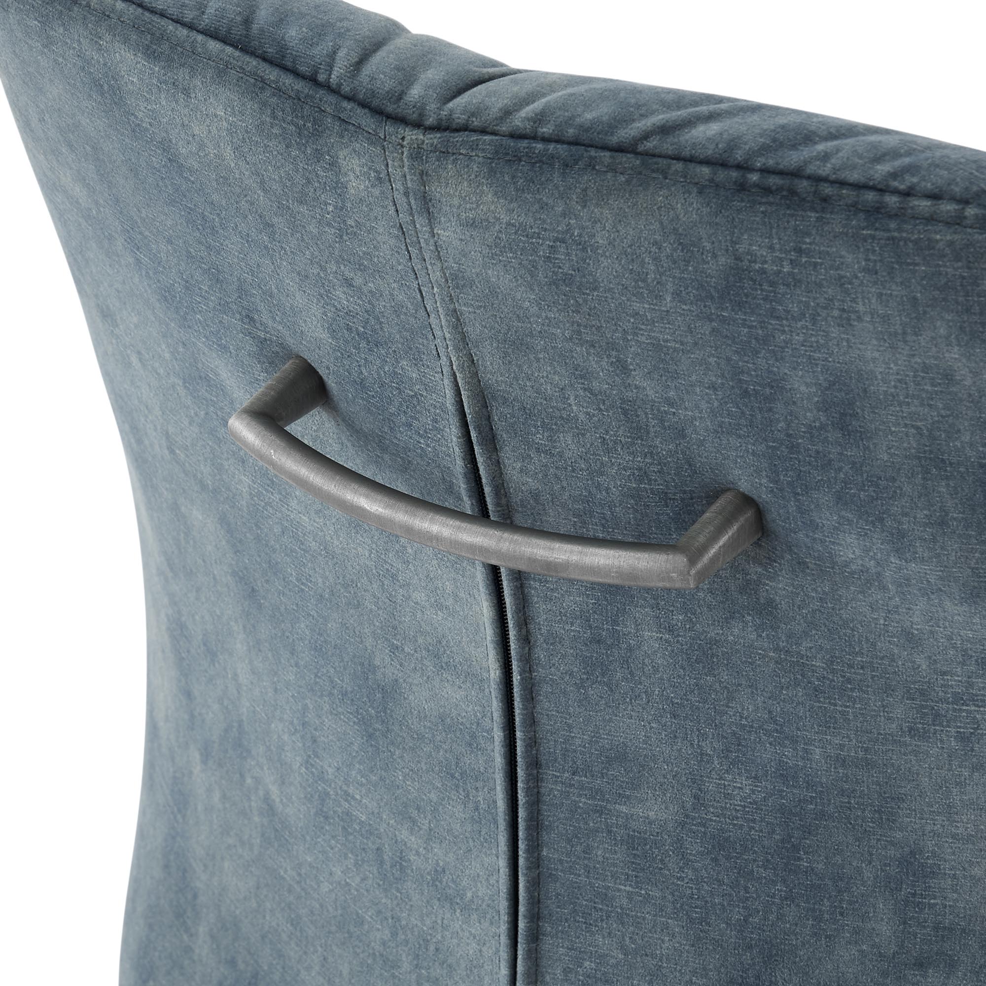 New Pacific Direct Raven Velvet Fabric Dining Side Chair, (Set of 2) 1060018-217 - Image 9