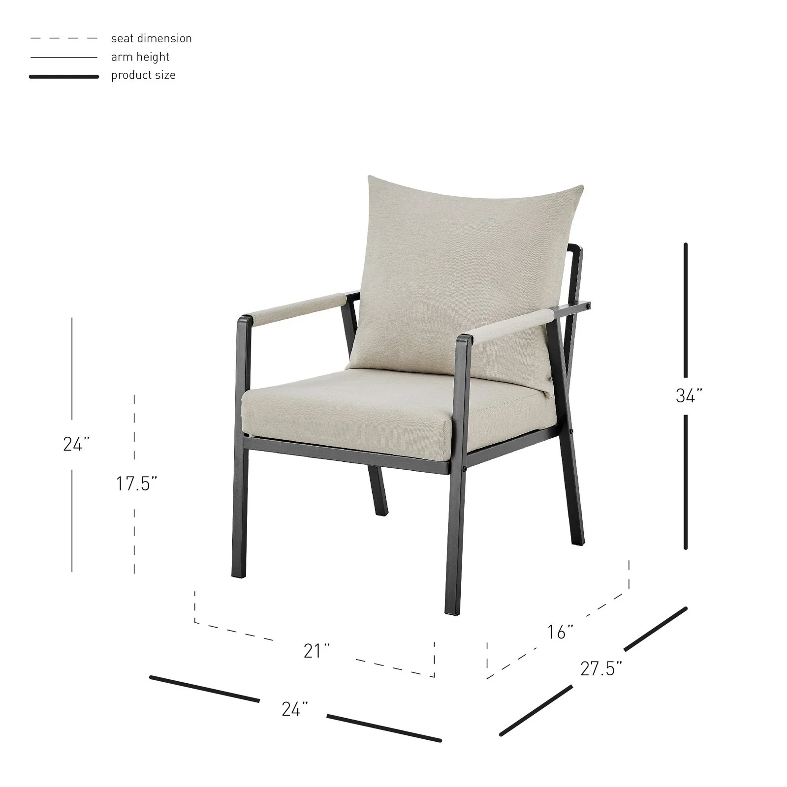 New Pacific Direct Rivano Outdoor Accent Arm Chair 9300131-591 - Image 11