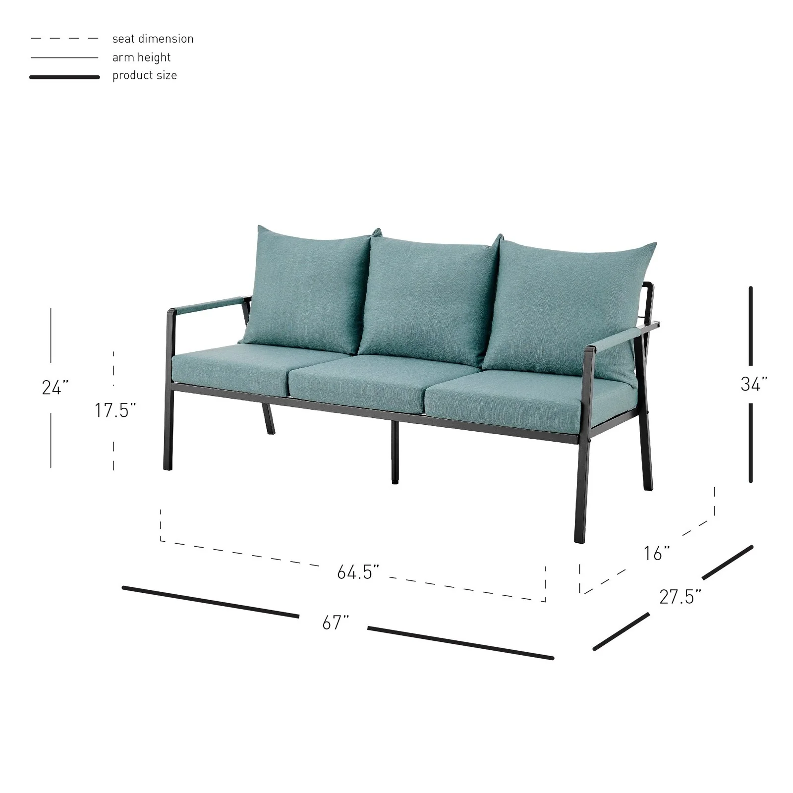 New Pacific Direct Rivano Outdoor Sofa 3 Seater 9300132-597 - Image 10
