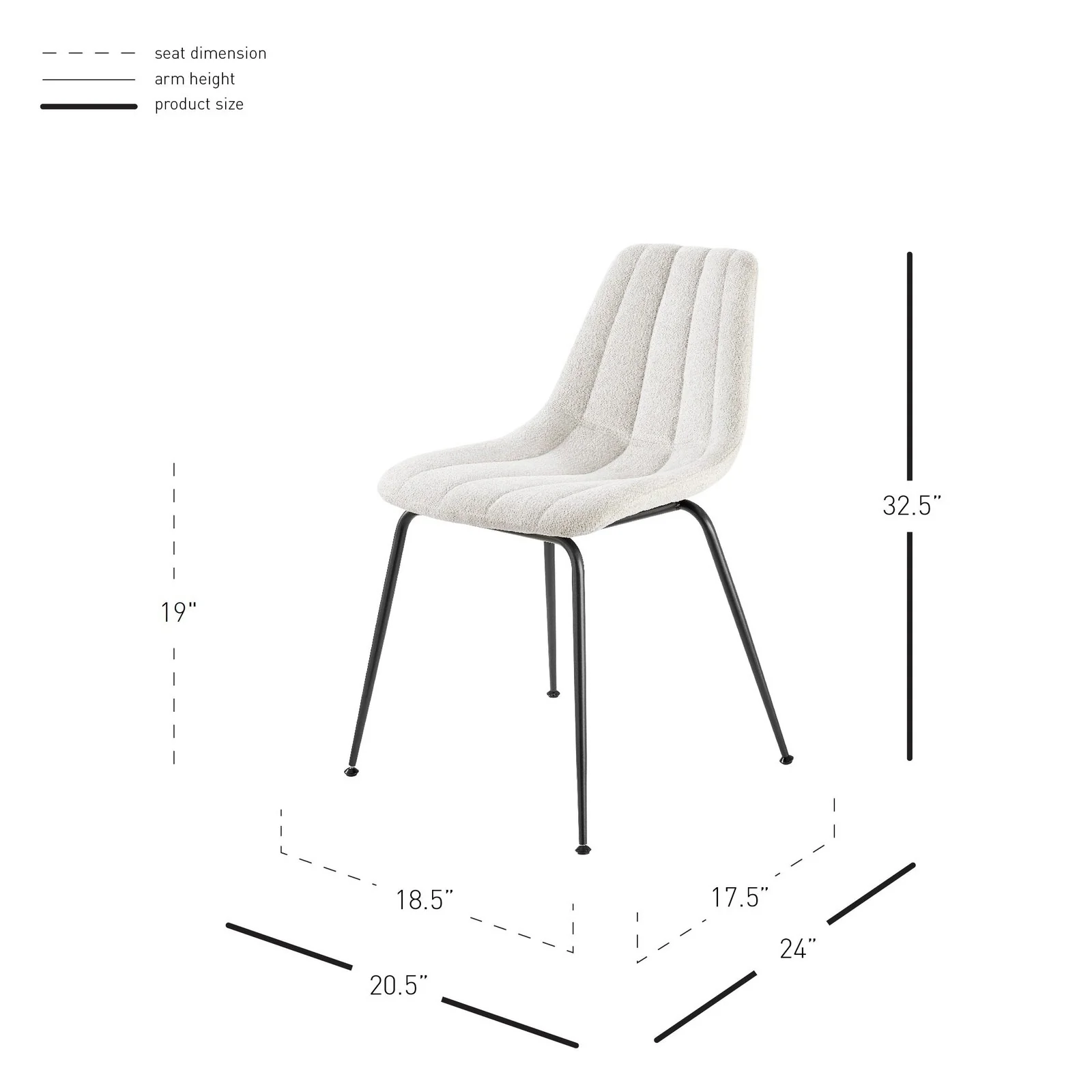 New Pacific Direct Robert Fabric Dining Side Chair, (Set of 4) 9300157-589 - Image 9