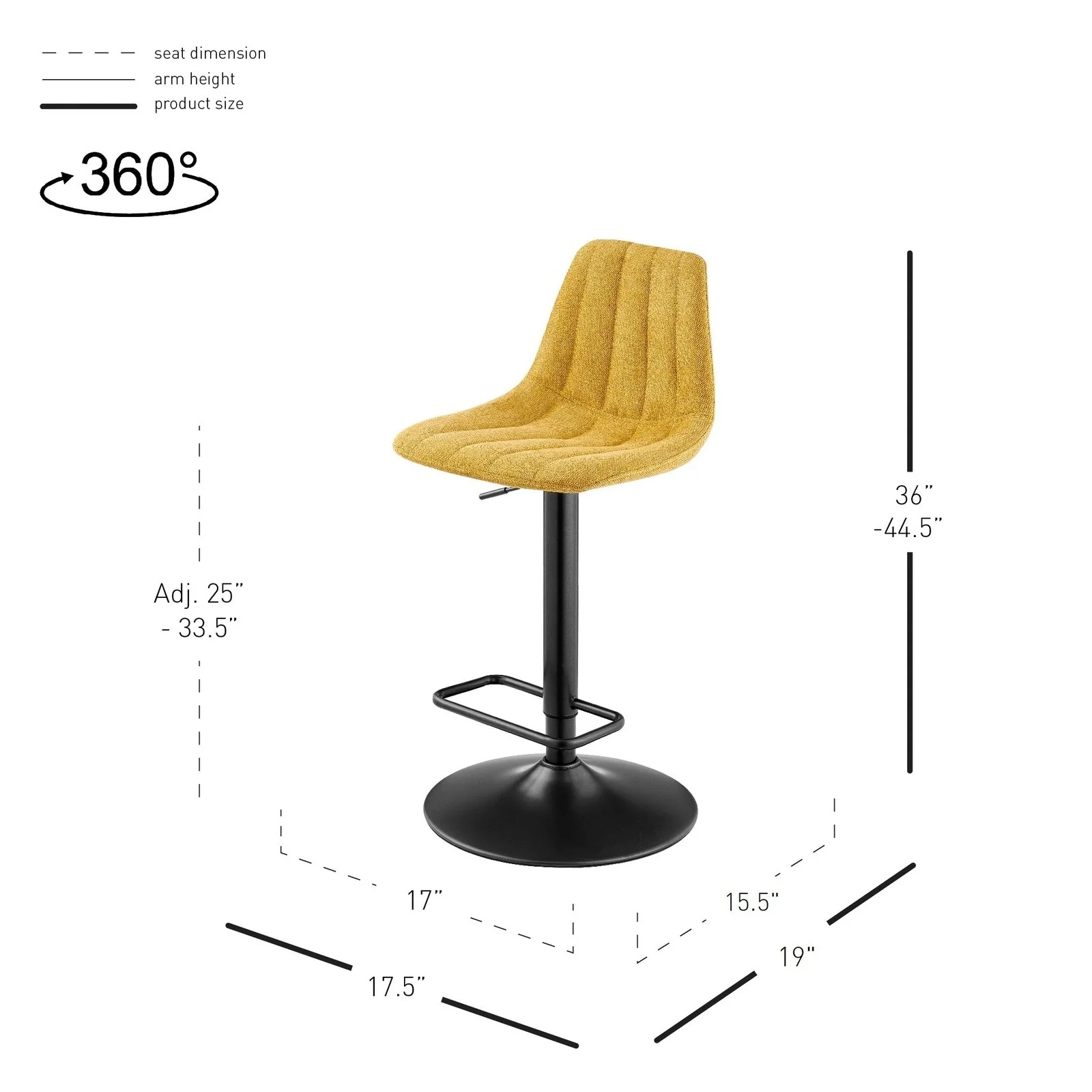 New Pacific Direct Robert Fabric Gaslift Swivel Bar Stool, (Set of 2) 9300147-592 - Image 11