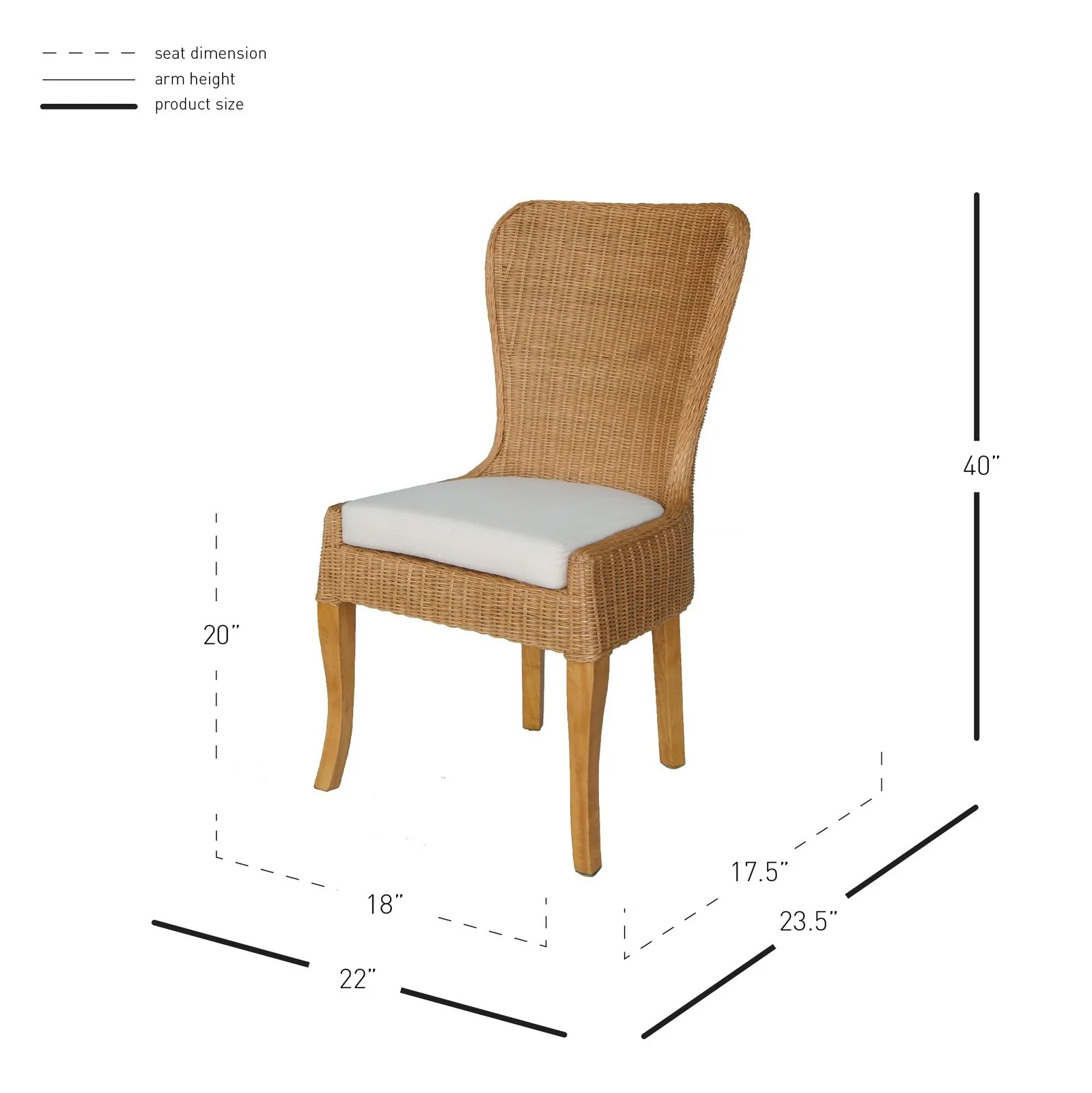 New Pacific Direct Sophie Rattan Dining Chair, (Set of 2) 2400014 - Image 8