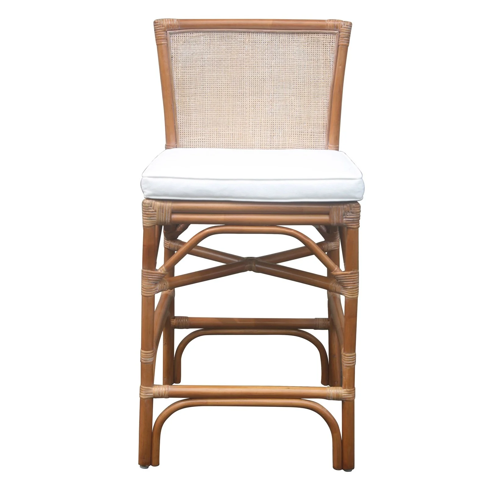 New Pacific Direct Tatum Rattan Counter Stool, (Set of 2) 2400044 - Image 2