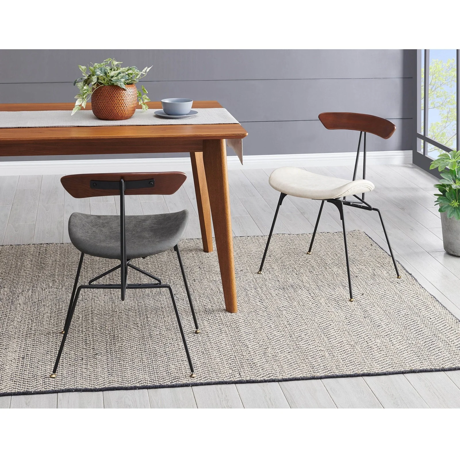 New Pacific Direct Wolfgang Fabric Chair, (Set of 2) 9300066-512