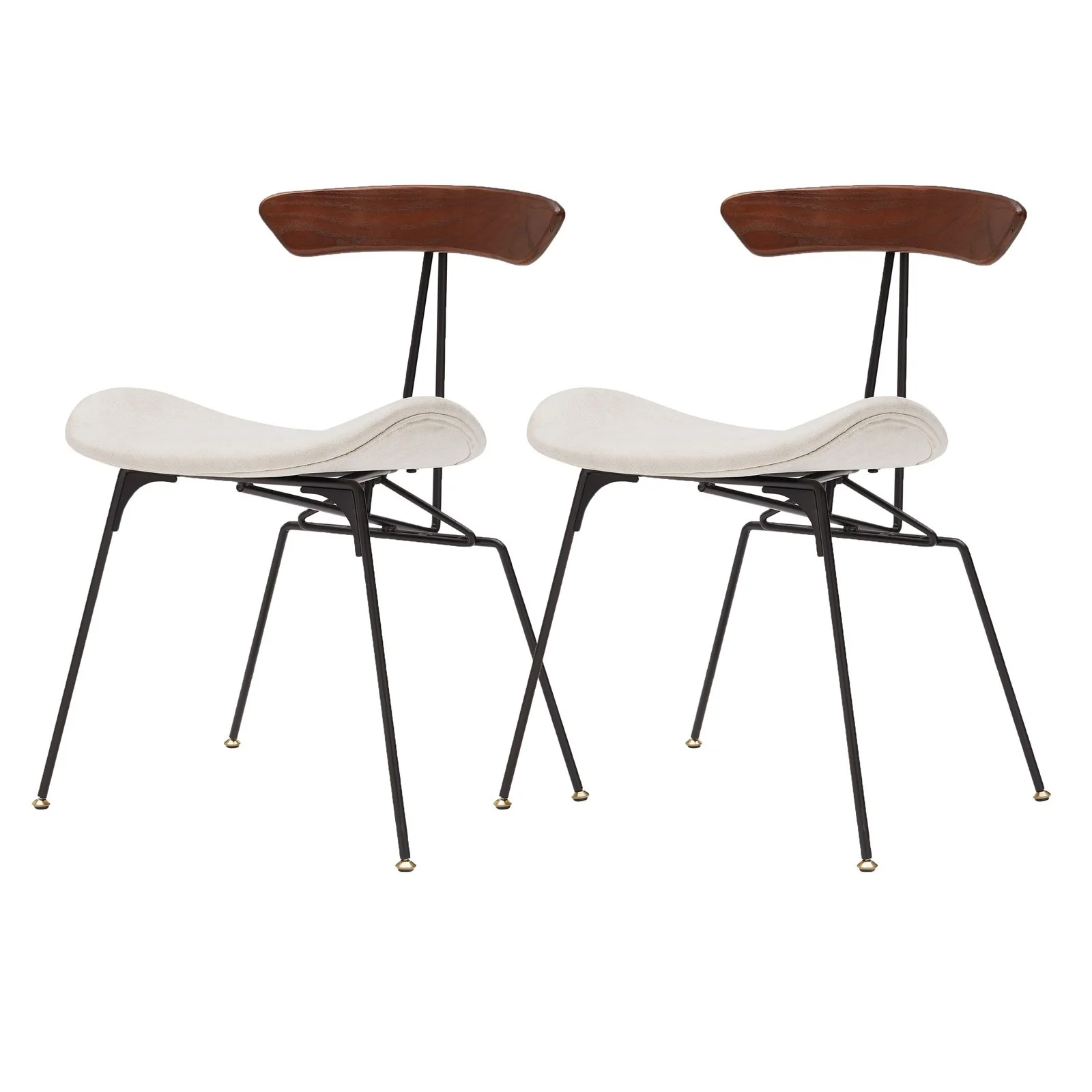 New Pacific Direct Wolfgang Fabric Chair, (Set of 2) 9300066-512 - Image 2
