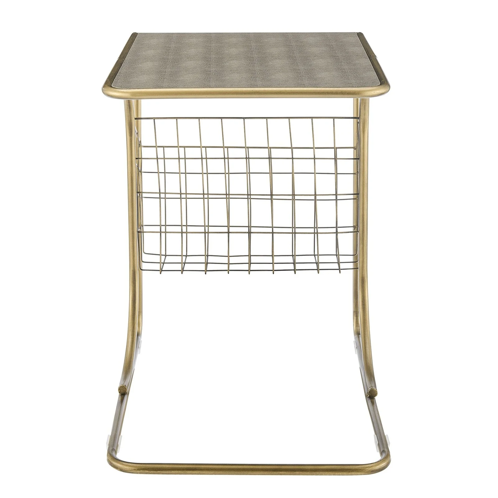 New Pacific Direct Zaire Faux Shagreen C-Side/ End Table 1600087 - Image 4