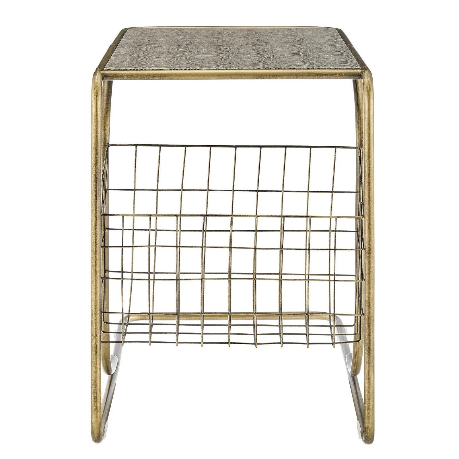 New Pacific Direct Zaire Faux Shagreen C-Side/ End Table 1600087 - Image 6