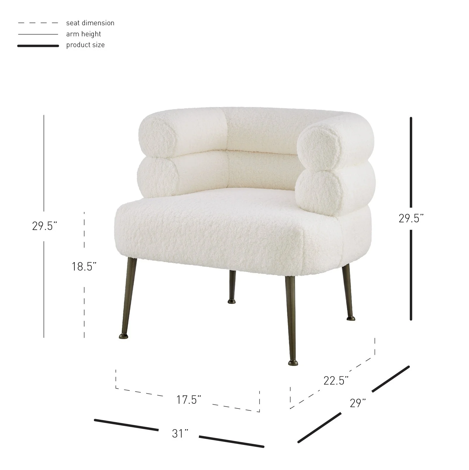 New Pacific Direct Zerline Faux Shearling Fabric Accent Chair 1250031-560 - Image 11