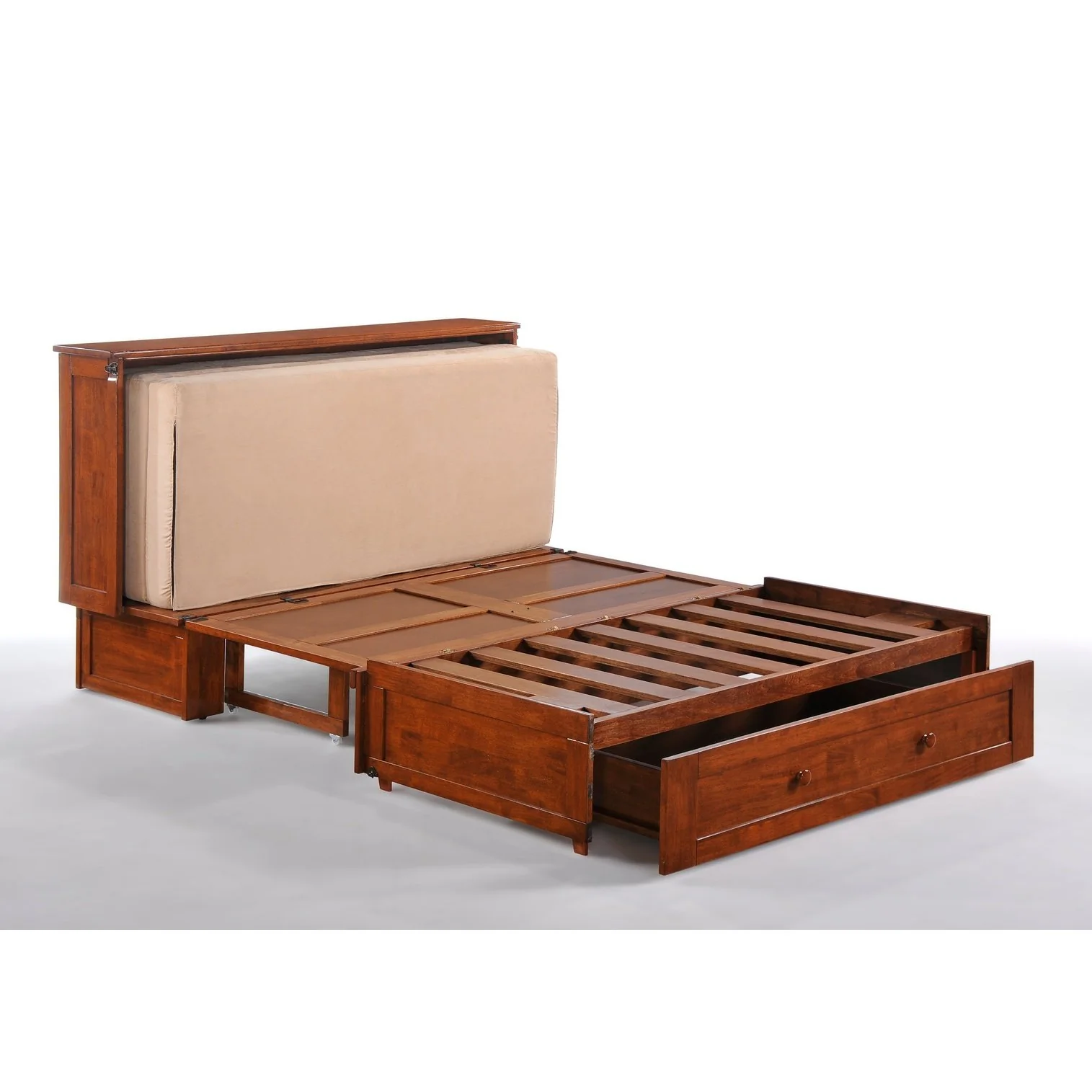 Night and Day Furniture Clover Queen Murphy Cabinet Bed Complete - Image 10