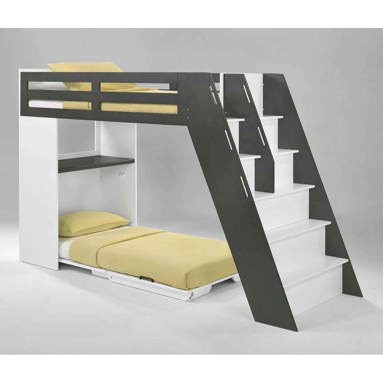 Night and Day Furniture Galaxy Murphy Cabinet Loft Twin Bunk Bed Complete - Image 13