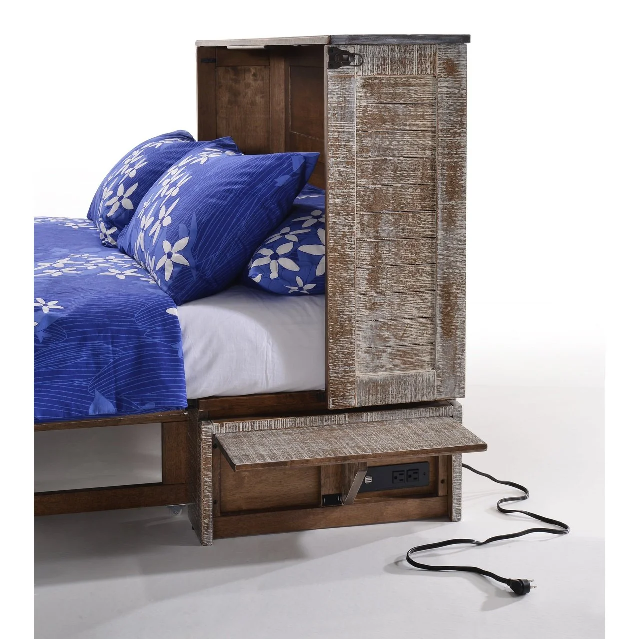 Night and Day Furniture Poppy Queen Murphy Cabinet Bed Complete - Image 15