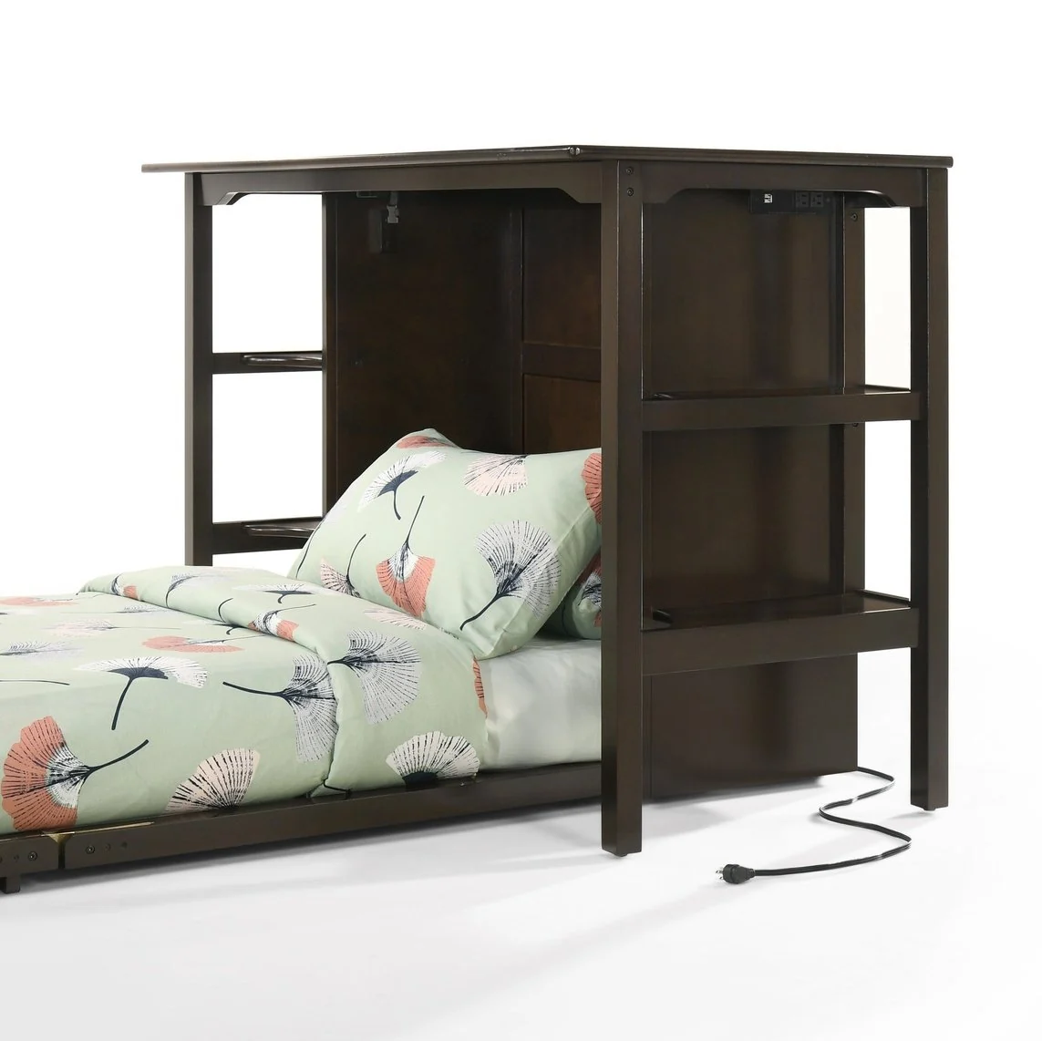 Night and Day Furniture Siesta Desk Twin Murphy Cabinet Bed Complete - Image 14