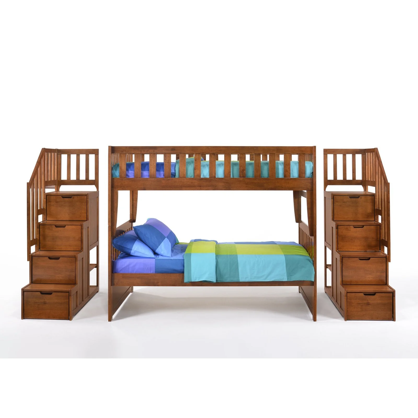 Night and Day Furniture Spices Peppermint Twin/Full Staircase Bunk Bed - Image 10