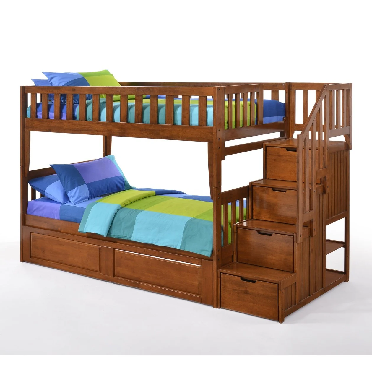 Night and Day Furniture Spices Peppermint Twin/Twin Staircase Bunk Bed - Image 2