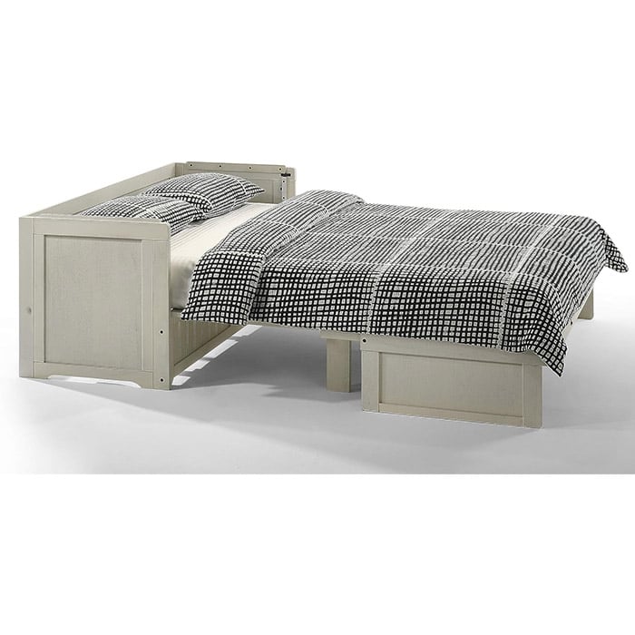 Night and Day Vintage White Murphy Cube Cabinet Bed - Image 5