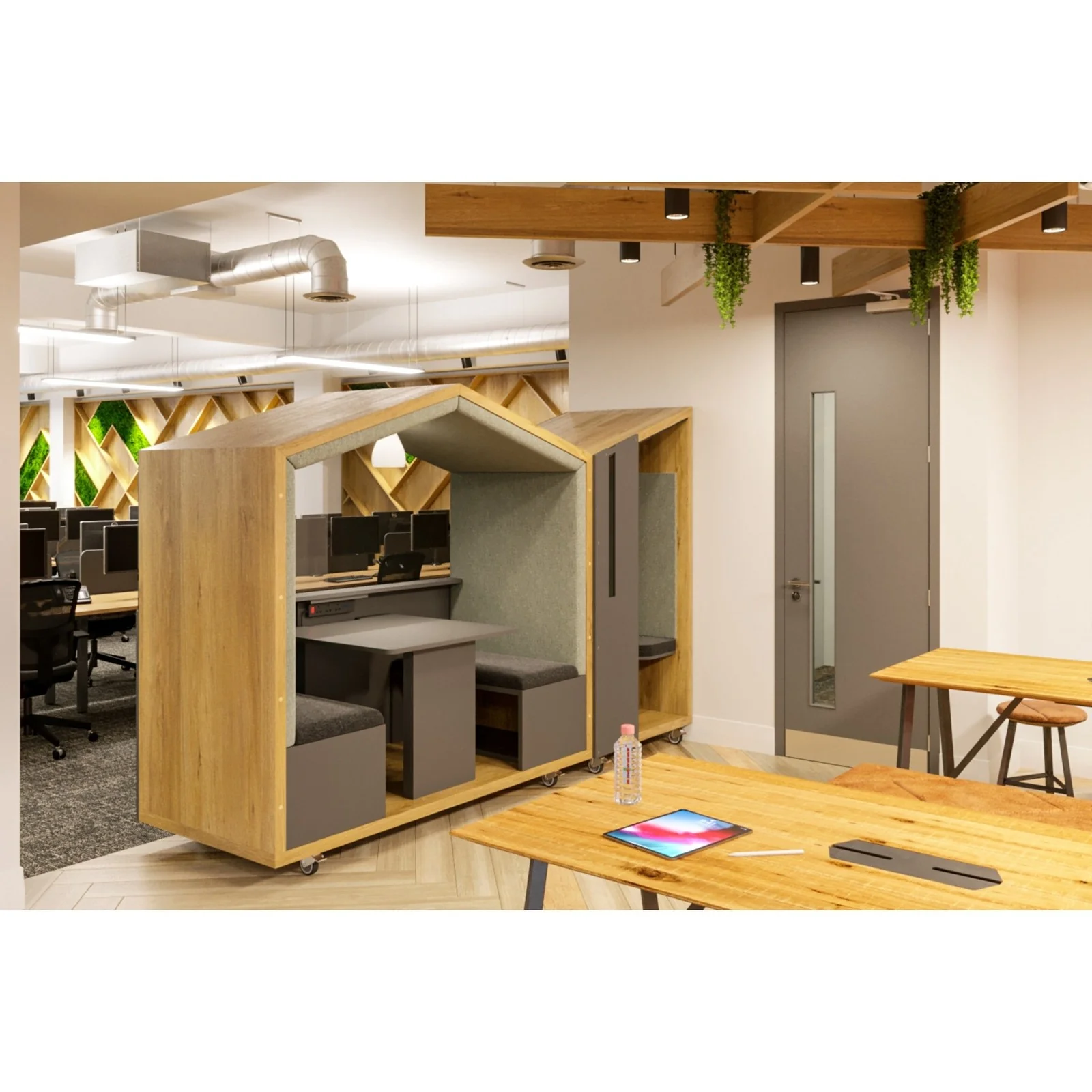 Nook Air 2 Person Quiet Huddle Office Meeting Pod - Image 32