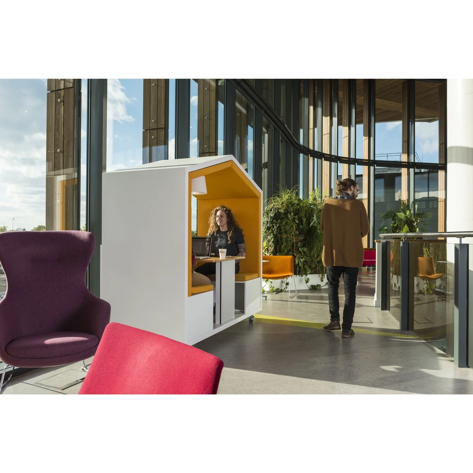 Nook Air 2 Person Quiet Huddle Office Meeting Pod - Image 36