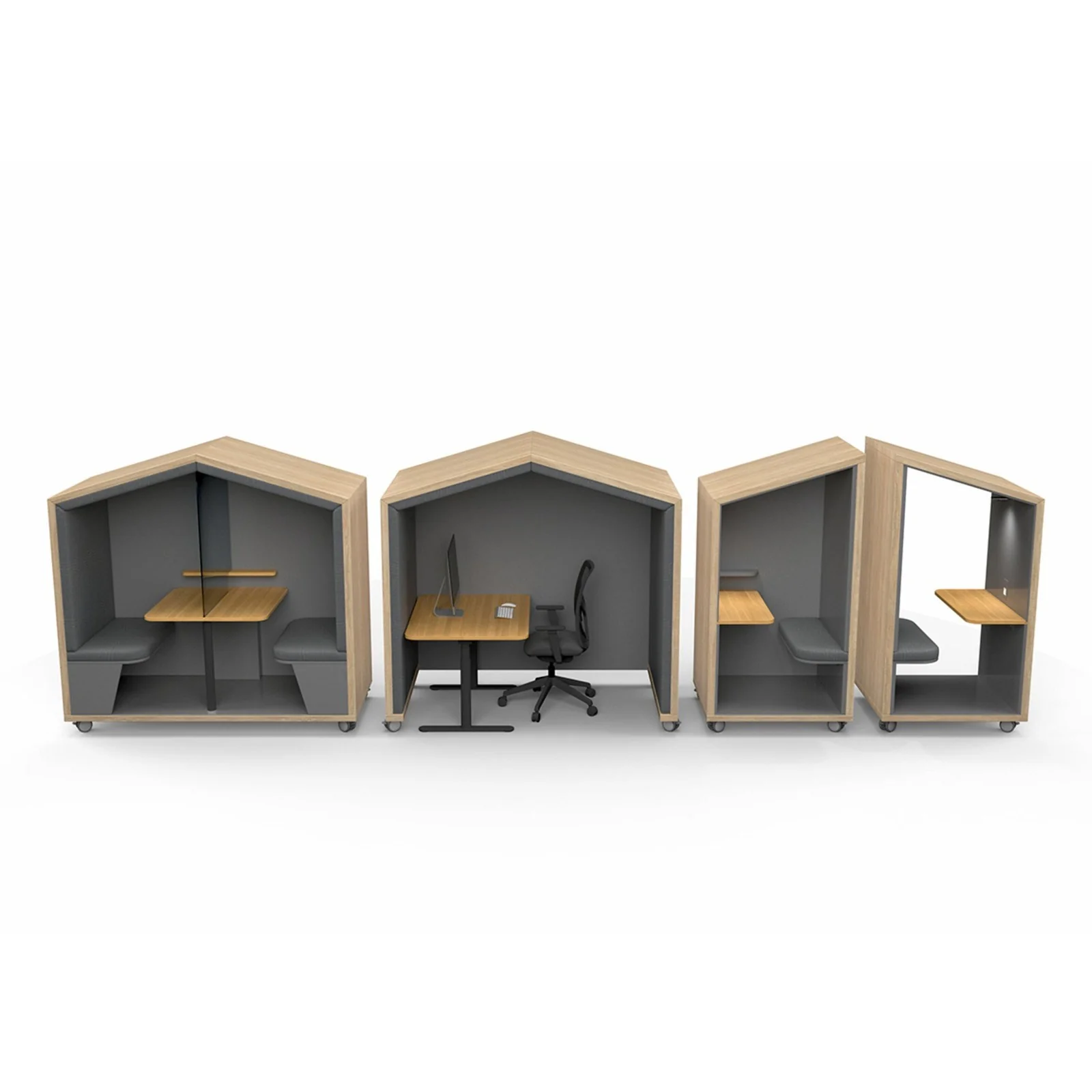 Nook Huddle Pod 2 Person Quiet Huddle Office Meeting Pod - Image 39