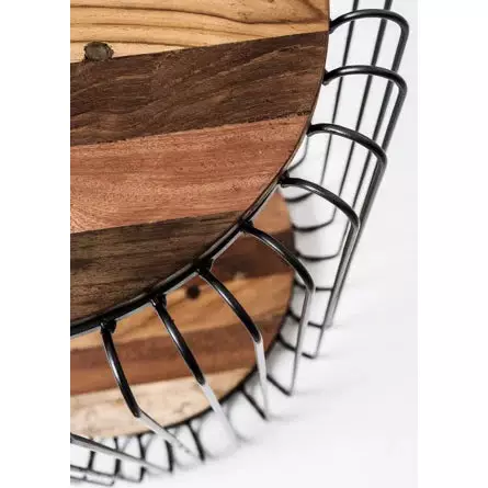 NovaSolo Barca Natural Boat Wood Round Side Table IMV 33002 - Image 8