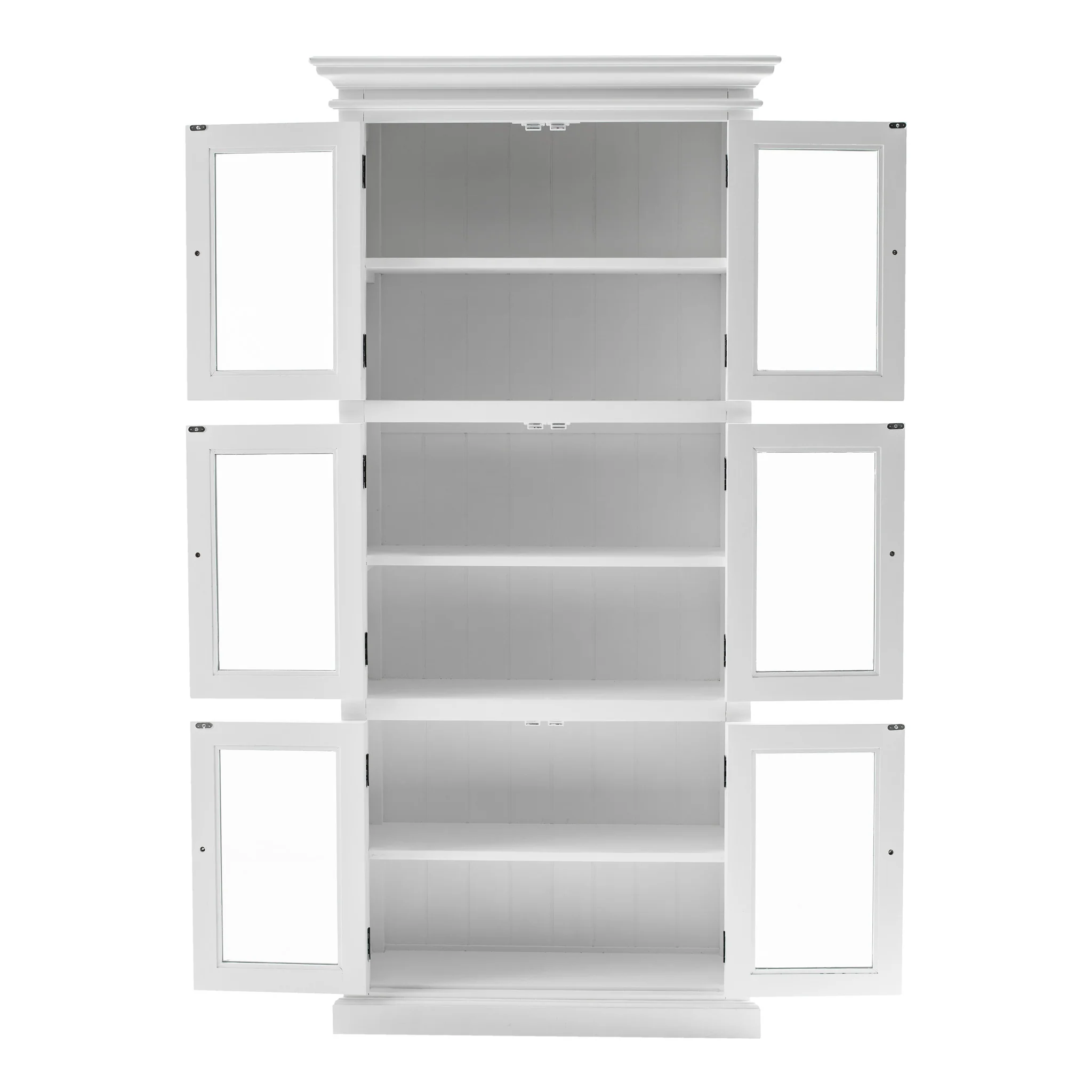 NovaSolo Halifax 3 Level Pantry Storage Cabinet White CA610 - Image 4