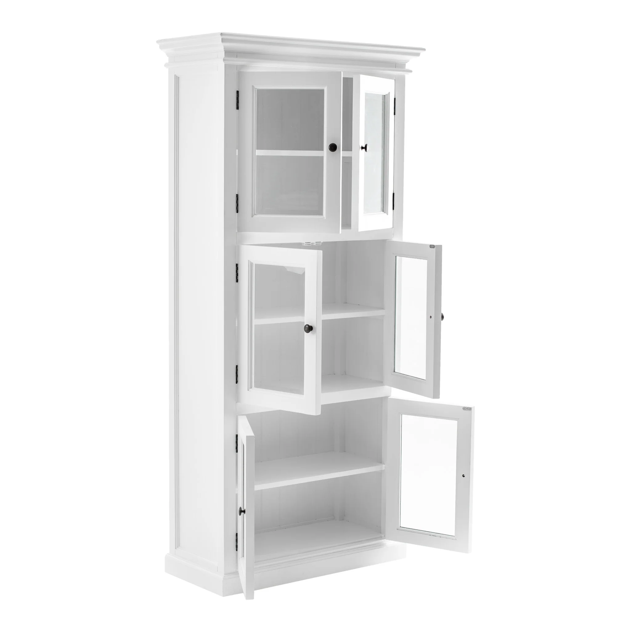 NovaSolo Halifax 3 Level Pantry Storage Cabinet White CA610 - Image 5