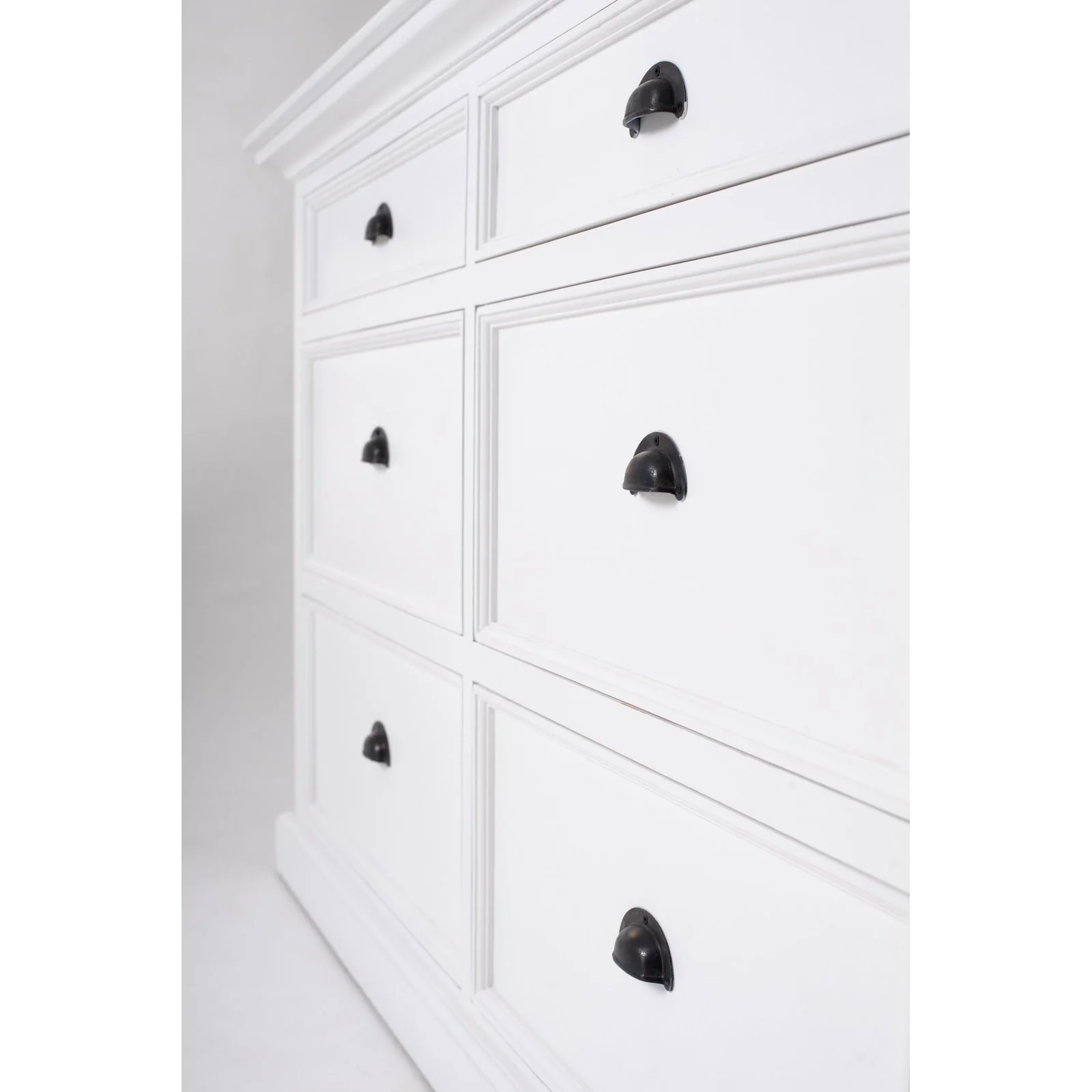 NovaSolo Halifax 6 Drawer Double Dresser in Pure White Dresser B182 - Image 12