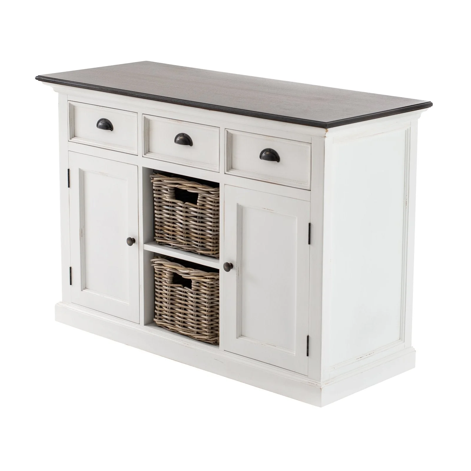 NovaSolo Halifax Accent Buffet with 2 Baskets Two-tone B129TWD - Image 2