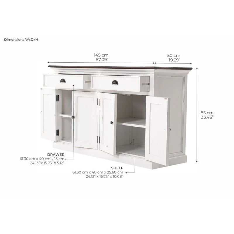 NovaSolo Halifax Accent Classic Buffet Two-tone B127TWD - Image 10