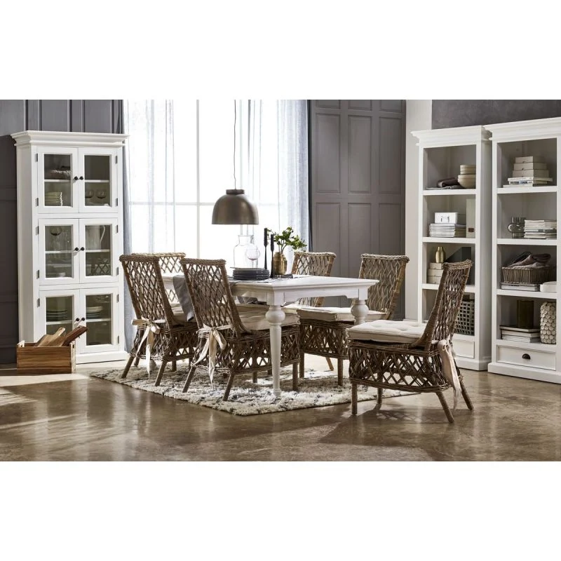 NovaSolo Halifax Bookcase with 1 Drawer White CA604 - Image 6
