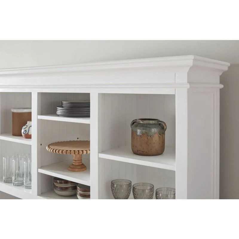 NovaSolo Halifax Buffet Hutch Unit with 2 Adjustable Shelves White BCA607 - Image 4