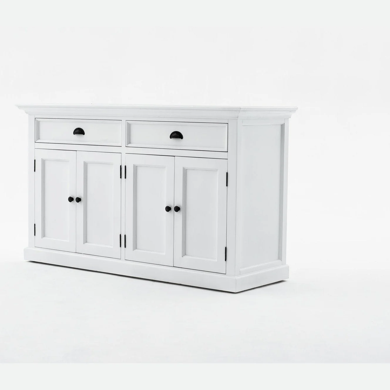 NovaSolo Halifax Buffet Hutch Unit with 6 Shelves White BCA608 - Image 10