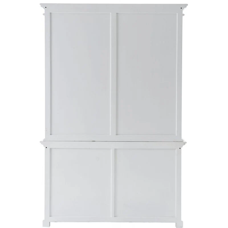 NovaSolo Halifax Buffet Hutch Unit with 6 Shelves White BCA608 - Image 6