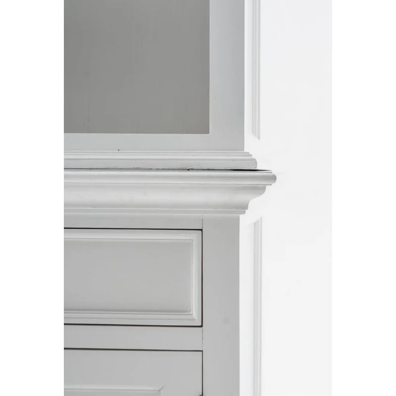 NovaSolo Halifax Buffet Hutch Unit with 6 Shelves White BCA608 - Image 8